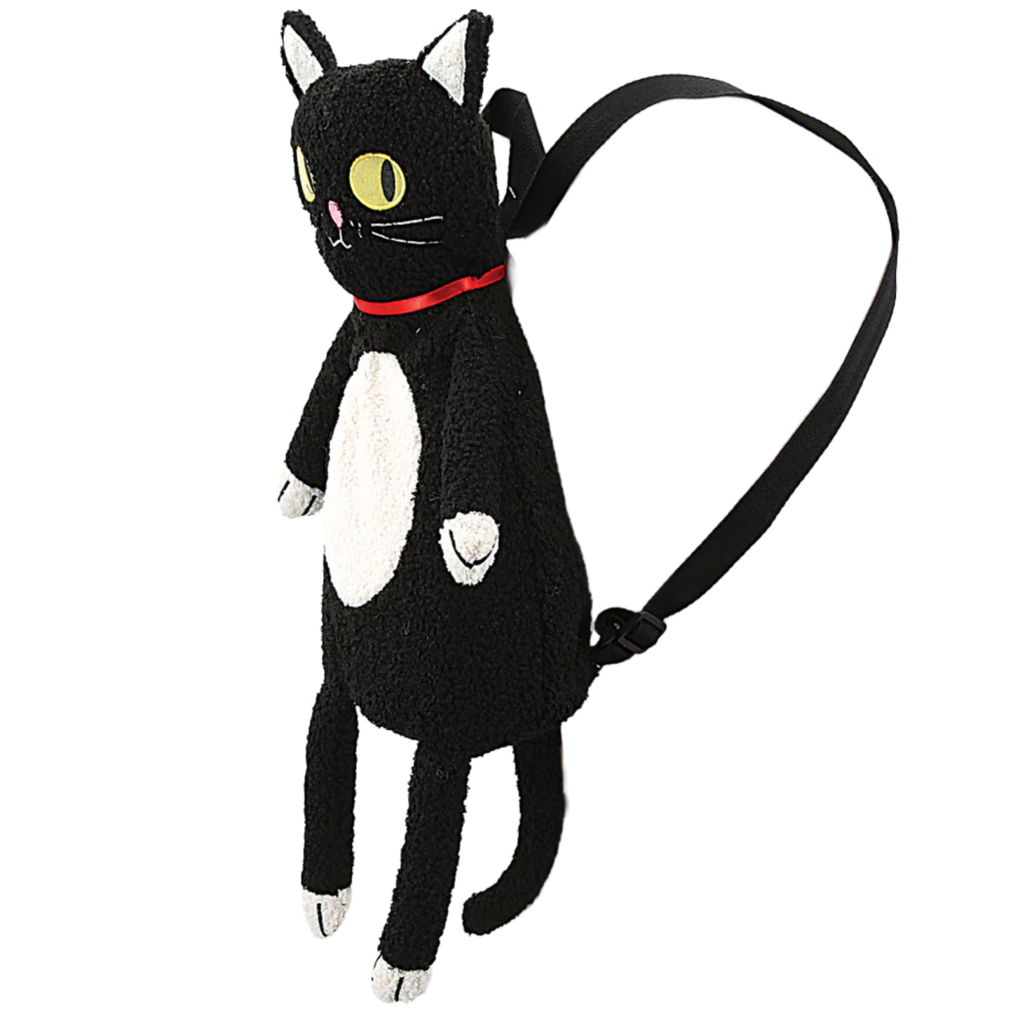 Furry Black Cat Backpack