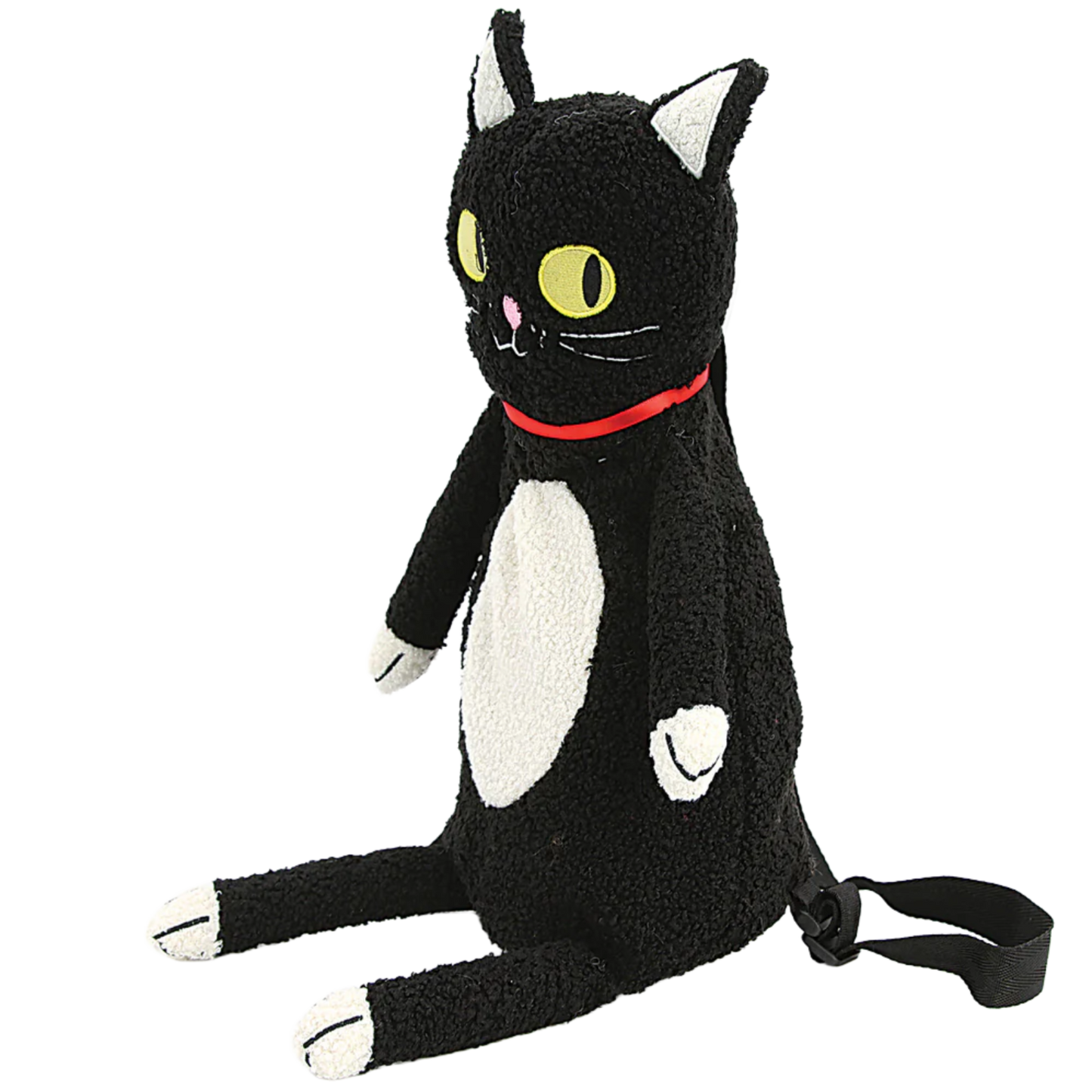 Furry Black Cat Backpack