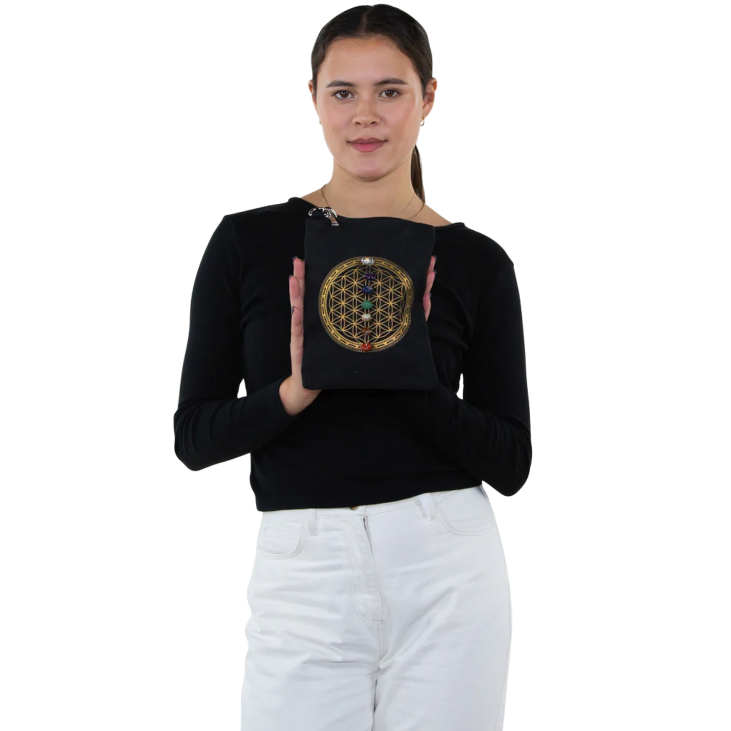 Sacred Geometry 7 Chakras Crossbody