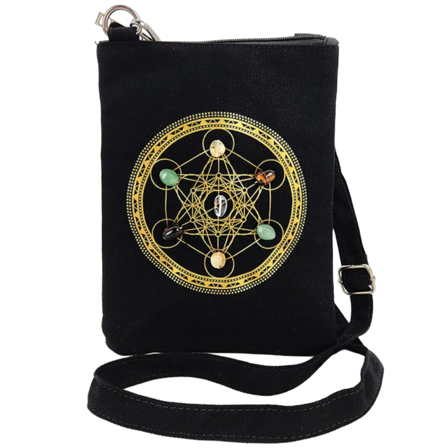 Sacred Geometry Wealth & Prosperity Grid Crossbody