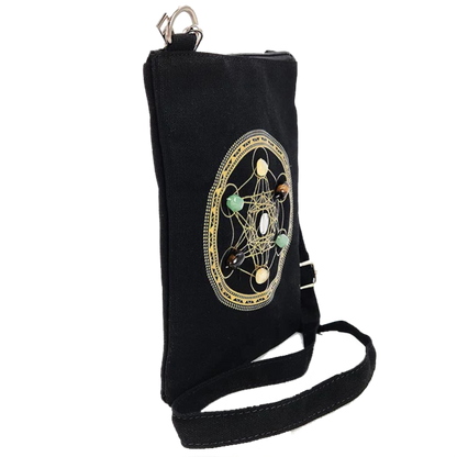 Sacred Geometry Wealth & Prosperity Grid Crossbody